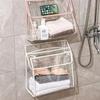 Large Towel Clothes Storage Bag PVC Shower Accessories New Wall Hanging Bag  for Bathroom