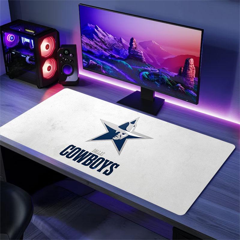 Dallas Cowboys Large Gaming Table Cushion Non-slip Laptop Tablet Big Mousepad XXL Mat Mini PC Playmat With Lock edge