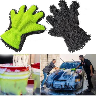 Cleaning High Quality Polishing Cloth Car Wash Gloves Chenille Cleaning Gloves