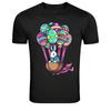 Easter Bunny Balloon Basket Graphic T Shirt Cute Spring Tee