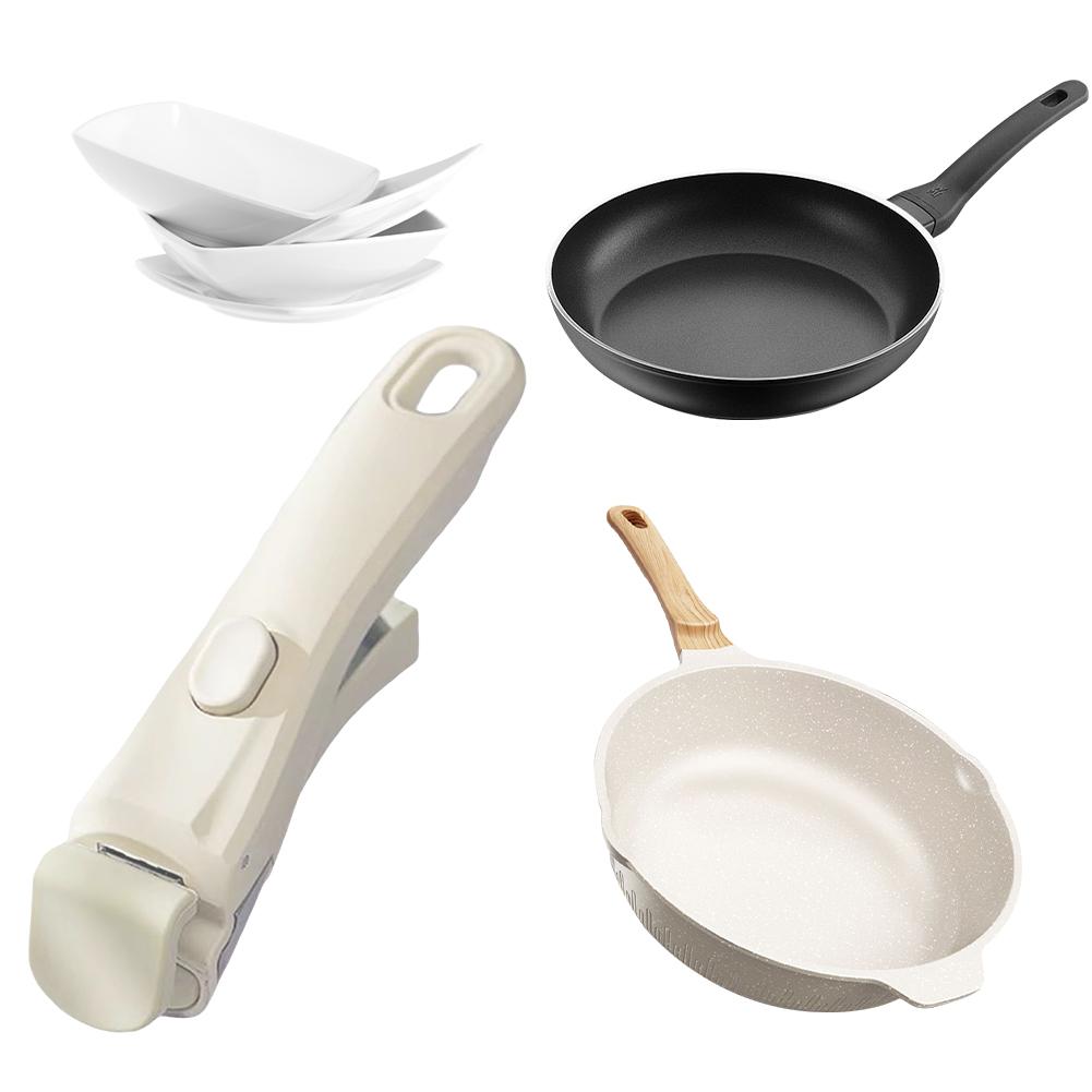 Detachable Pan Handle Multi-Purpose Anti Scalding Pan Gripper Anti-Slip Frying Pan Replace Handle Grip Household Kitchen Gadget