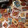 30 pcs Slow paced lifestyle series Postage stamp theme stickers Scrapbooking Material handmade Diary Album Junk Journal Supplies
