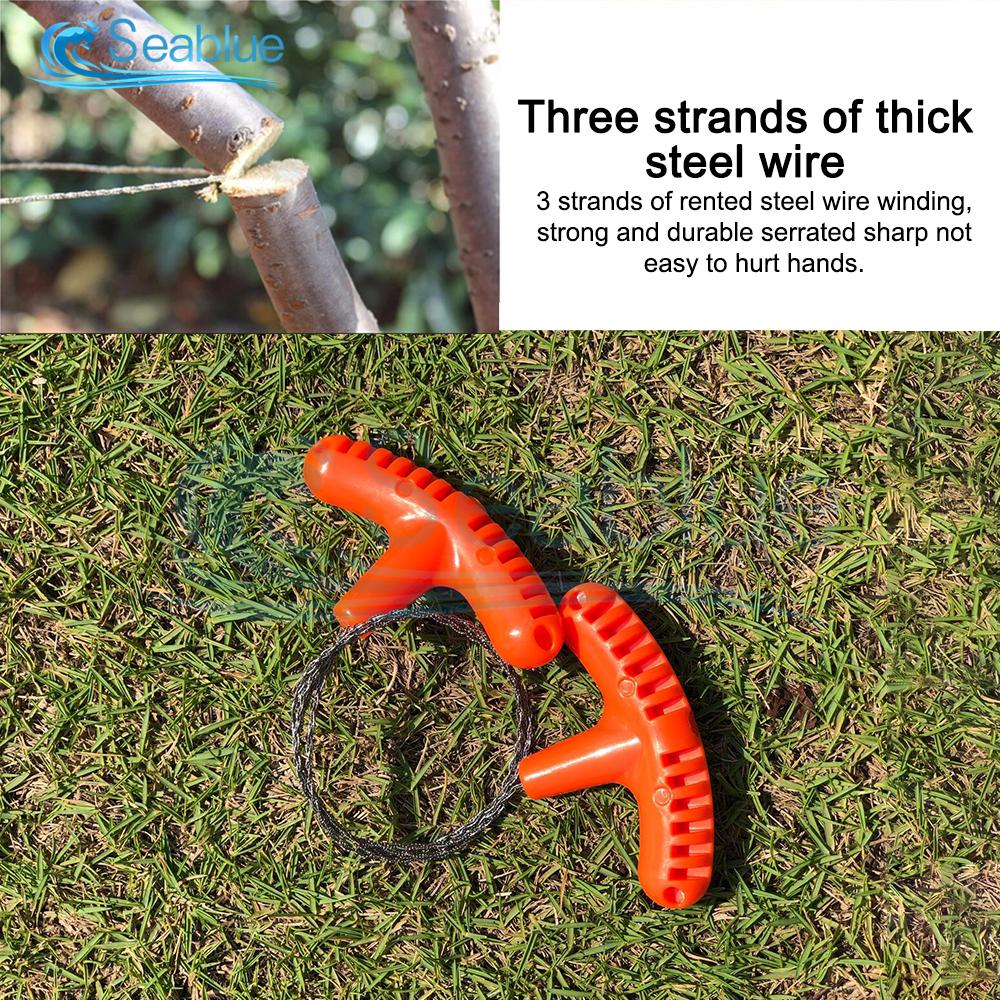Outdoor Manual Hand Steel Wire Saw Survival Tools Hand Chain Saw Cutter Portable Travel Camping Emergency Gear Steel Wire Kits