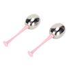 2pcs Facial Ice Globes Stainless Steel Facial Massage Reduce Puffiness Eliminate Fine Lines Ice Globes for Facial Skin Care