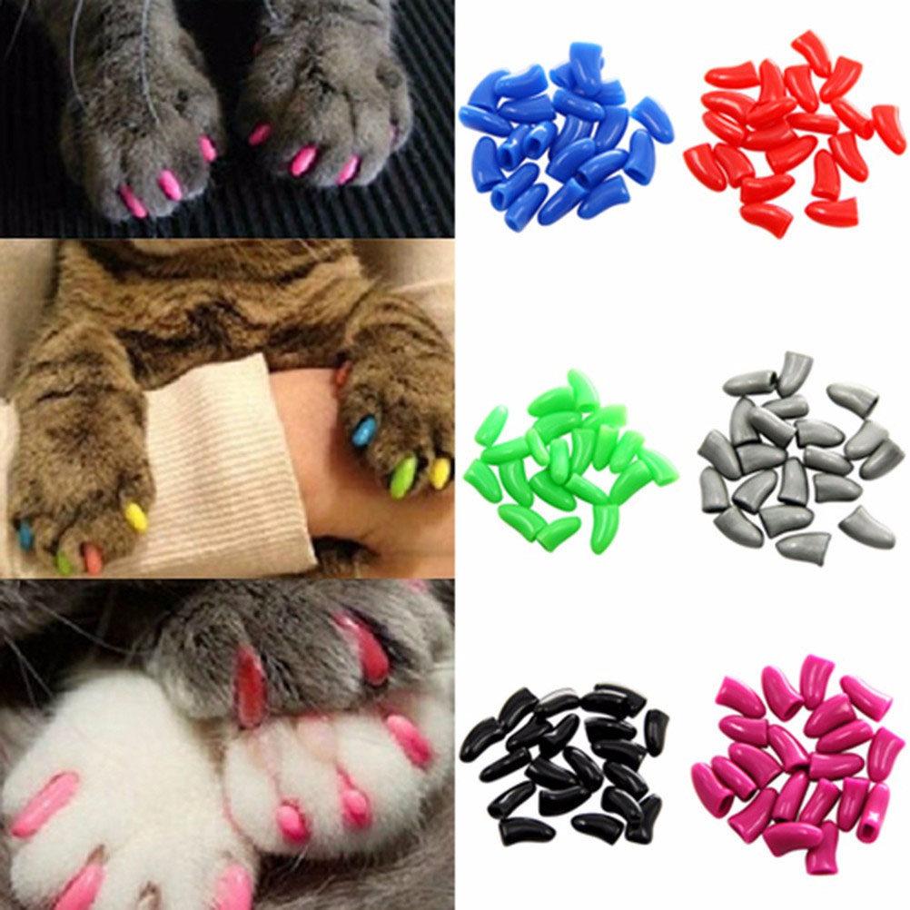 140Pcs Cat Claw Caps Premium Silicone Nail Covers for Cats Xs Size Easy Application Scratch Proof Furniture Protector Pet Gift