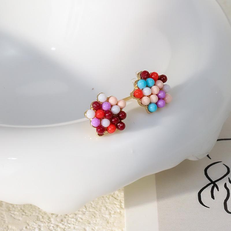 Summer Candy Color Beaded Earrings - Sweet, Cute, Minimalist Jewelry