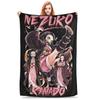 Super Soft Slayers Kimetsu Yaiba Manga Throw Blanket Premium Fleece Lightweight Bed Blanket Cozy Plush Blankets All Season Use