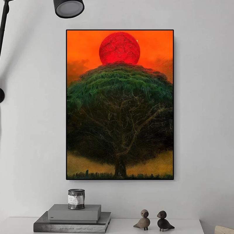 Zdzislaw Beksinski Fantasy Dream HD Canvas Painting Poster - Wall Art Decor Print