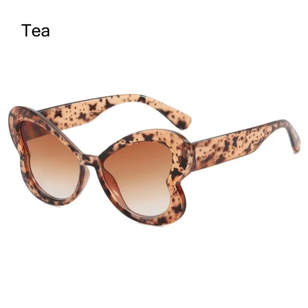 Trendy Party Large Frame Women Sunglasses Dopamine Butterfly Colorful Sunglasses Hip-hop Uv400 Sunscreen Full Frame Sunglasses