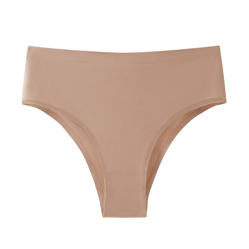 Ice Silk Underwear Quick Dry Panties Seamless Panties Fitness Breathable Mid-waist Briefs Women