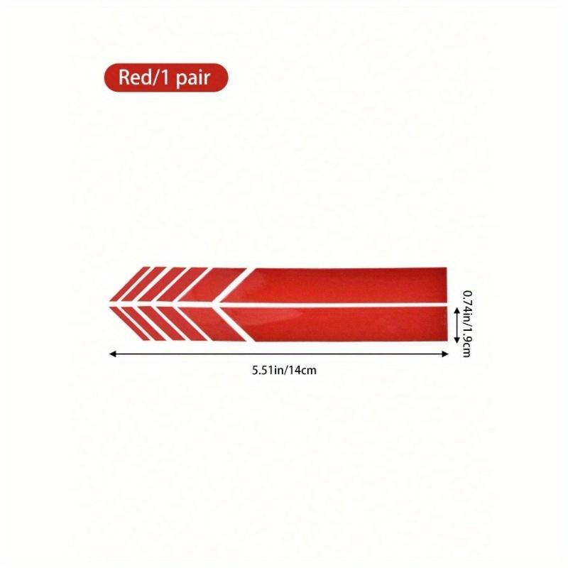 Auto Rückspiegel Streifenaufkleber, Reflektierende Folie Aufkleber Rückspiegel Aufkleber, Kratzfeste Autodekorationszubehör