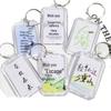 Minimalist Inspirational Transparent Keychain for Backpacks - Perfect Gift for Students and Couples