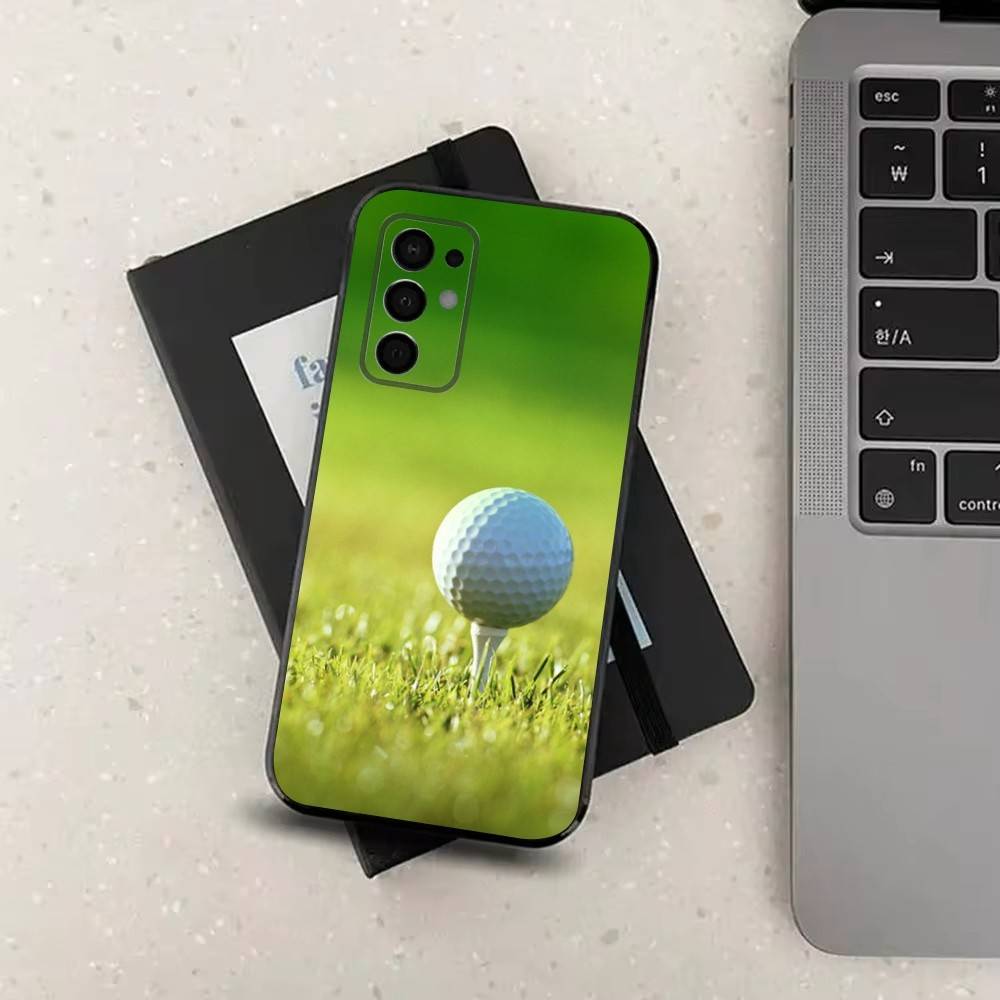 Sport Golf Ball For Samsung Galaxy A73,31,71,53,32,72,Note,22,41,8,9,52,J7,Soft Black Silicone Cover Case