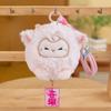 Soft Fluffy Sheep Keychain 10cm Lamb Stuffed Doll Lucky Mascot Plush Sheep Doll  Bag Decor