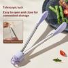 Stainless Steel Food Tongs Food Tongs For Cooking Cat Design Heavy Duty Grill Tongs For Outdoor Grill Kitchen Small Appliances