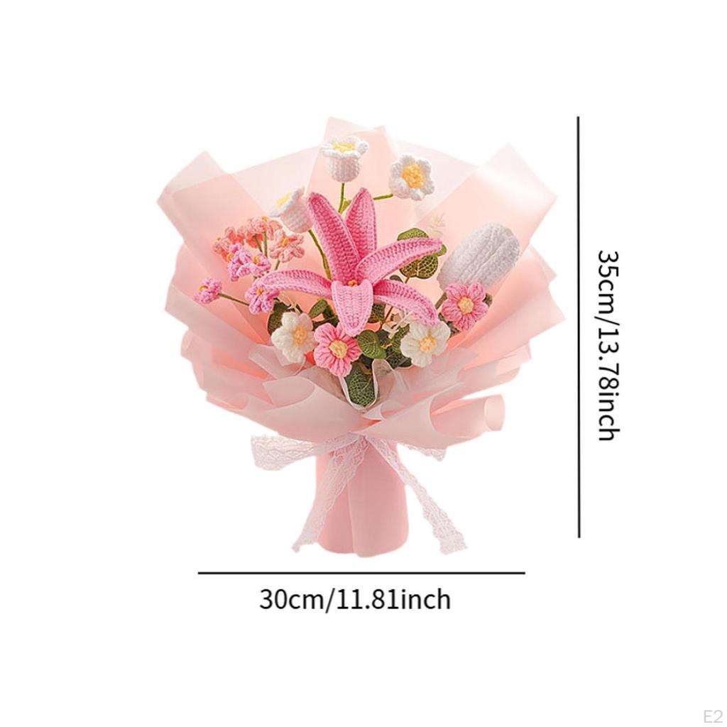Bouquet of Flowers Hook Lis Artificial Flower for Girlfriend