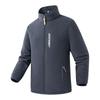Veste polaire homme Pull chaud pour l'extérieur Épaisse Col montant Grande taille Automne Hiver