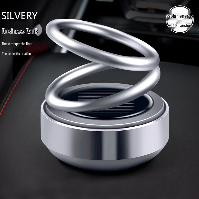 Creative Solar Double Ring Car Air Freshener Ornament