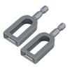 2Pcs Electric Drill Wire Twisting Tool Heavy Duty Wire Twister with 1/4-inch Hex
