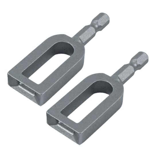 2Pcs Electric Drill Wire Twisting Tool Heavy Duty Wire Twister with 1/4-inch Hex