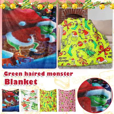 Vánoční přikrývka Měkká a pohodlná plyšová vlněná flanelová deka