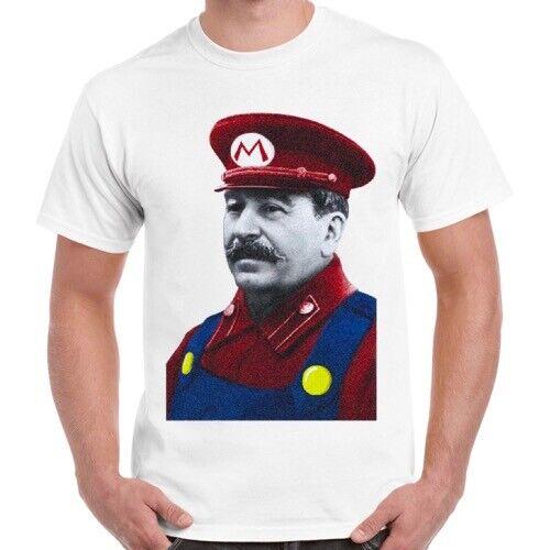 26 Funny Design Stalin Mario Cool Vintage Gift Unisex Women Retro T Shirt 2562 Unisex T-Shirt XL