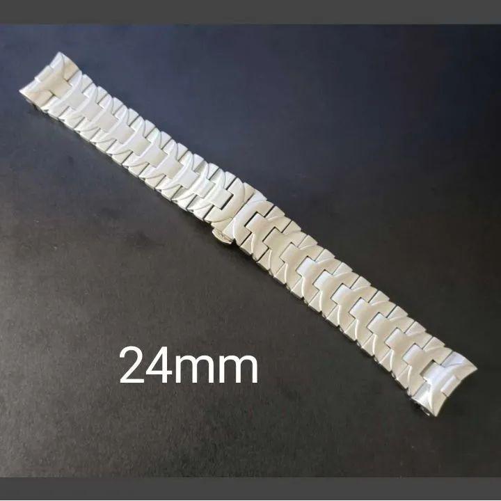 Used Watch Repair Replacement External Bracelet Silver 24mm [Compatible with] Panerai Luminor PANERAI
