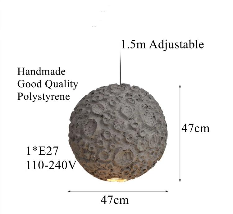 

Современный креативный ресторанный подвесной светильник, круглая планета, гостиная, дизайнерское пространство, нестандартный декор комнаты, светодиодные светильники Cold White