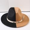 Popular European and American Classic Double-color Wide-brimmed Top Hat Men's and Women's Fashion OL Style Cowboy Hat Jazz Hat