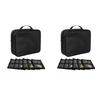 1/2 Travel Jewelry Bag Luggage Organizer Bag Detachable Loose Leaf Jewelry Storage Book with 6 Transparent Zipper Velvet Pouches