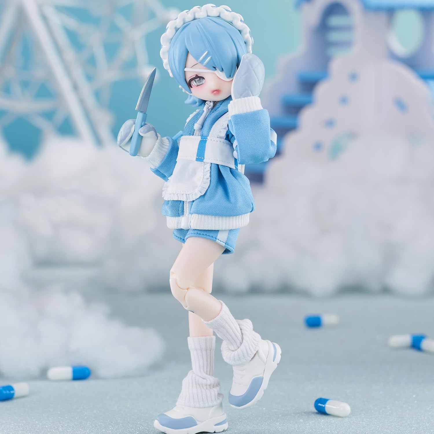 

1/12 BJD Blind Box,Kawaii BJD Eve Lynna Series 1/12 Ball Jointed Doll Collectable Action Figure Posable Dress Up Doll for Girls Birthday Party Gift 1 Box