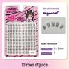 10-Row Autumn Leaf & Sunflower Faux Eyelashes - Flat, Glue-Free