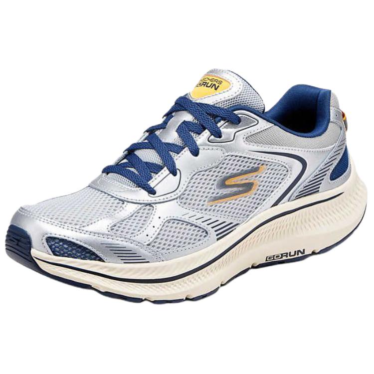 Skechers Go Run Consistent 2.0 Soft Comfortable Durable Low Top Casual Running Shoes Men Sneaker Gray Blue 220883-GYNV