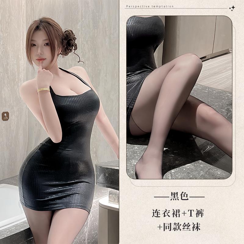 Sex Underwear Fashionable and Sexy Neck Slim Hip Wrap Personalized Neck Wrap Hip Wrap Dress Women's Pajamas