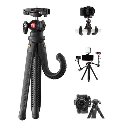 Freewell Vlogpod 3K Tripod Stand with Phone Holder and Cold Shoe Mount with Screw Ideal for DSLR and Vlogging Holds Up To Lbs 1/4" - iPhone, Camera,