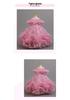 Girls' One-Shoulder Princess Dress with Mesh Puff Skirt – Formal Flower Girl Birthday Dance Costume