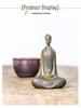 Zen Northern Wei Buddha Resin Statue: Handmade Chinese-Style Decor for Living Room