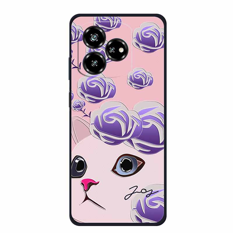 3D Relief Emboss Case For ZTE Axon 60 50 lite Blade A75 A73 4G V60 Design V50 Design 4G Black Silicone Soft Back Cover Case Capa