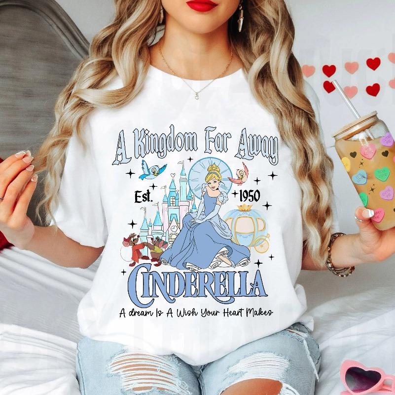 Vintage Disney Cinderella Est 1950 Shirt Cute Jaq And Gus Retro Tshirt Disneyland Family Matching Tee S