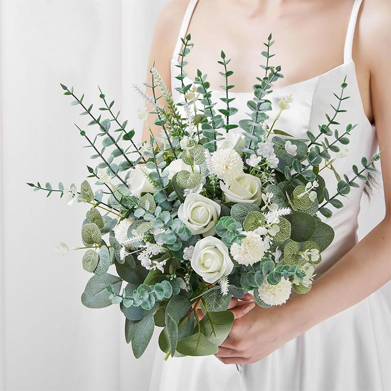 5/10/15Pcs Artificial Eucalyptus Leaves Bouquet Stems Leaf Picks Plant Fake Flowers for Home Decor Wedding DIY Floral Decoration