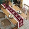 Christmas Table Runner Xmas Snowflakes & Elk Table Cover Christmas Decorations for Home 2026 Navidad Noel Gifts New Year 2026