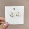 Korean Style Fresh Flower Ear Clips (No Piercing Needed) - Versatile & Painless with High-End Look