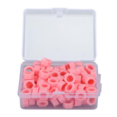 100pcs Dental Code Rings Silicone Color Code Instrument Rings for Instruments Identification Pink
