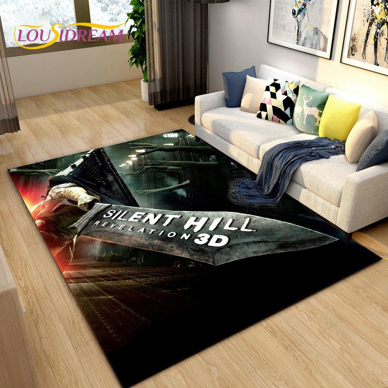 Silent Hill Horrorfilm Game Gamer Vloerkleed, Tapijt voor Woonkamer Slaapkamer Bank Deurmat Decoratie, Kinderen Antislip Vloermat