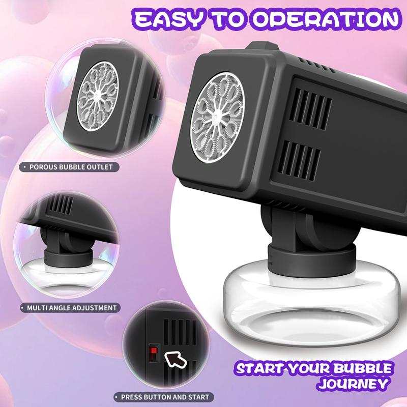 10 Hole Bubble Floor Automatic Bubble Machine for Wedding Outdoor Parent Child Activities Non Battery Bubble Water