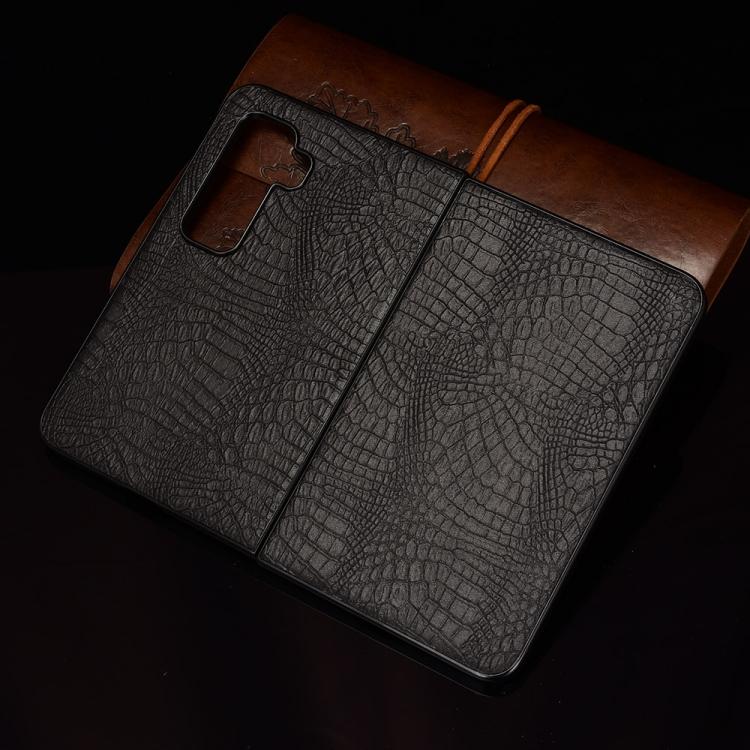 For Microsoft Surface Duo 2 Shockproof Crocodile Texture PC + PU Case