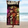 F-Five Nights at Freddy's FNAF Ręcznik Plażowy z Mikrofibry Szybkoschnący Ręcznik Kąpielowy do Gry Horrorowej Dla Fanów Basenu Plaży Podróży