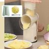Desirable by a Professional Rotary Slicer with 5 Replacement Vegetable Stainless Steel Adjustable Multifunctional Slicer Set [Supervised Chef] 5-in-1