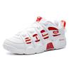 FILA Heritage-FHT Fabric Synthetic Leather Comfortable Fashion Low-Top Dad Sneakers Women sneakers White Red F12W111228FFR