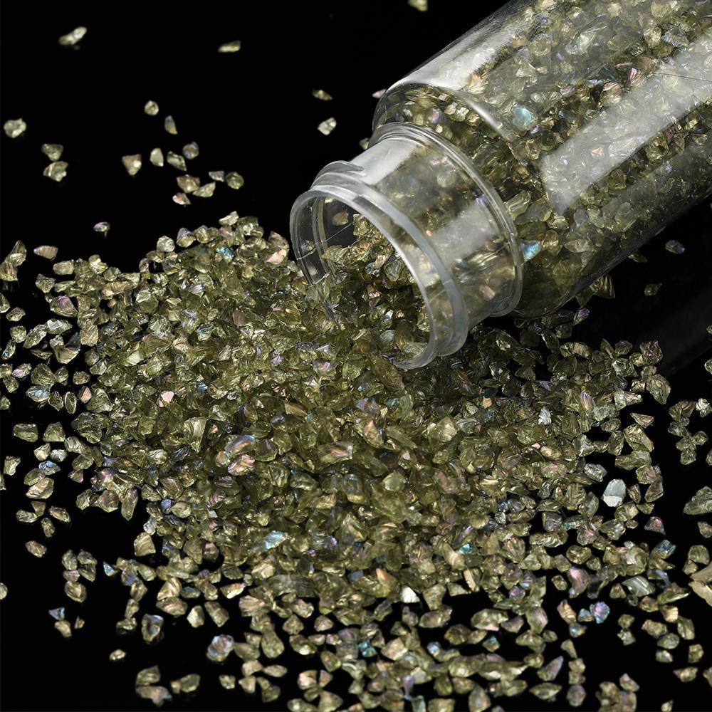 30g/Bottle Glass Crushed Stone Irregular Crystal Gravel Filling For DIY Epoxy Resin Mold Filler Craft Decorative Nail Art Filler